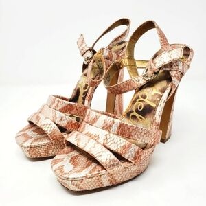 Sam Edelman Taryn Animal Print High Heel Sandal